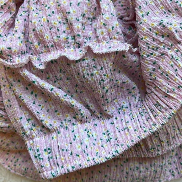 Zara girls floral skirt in pink size youth 7 - Picture 6 of 9